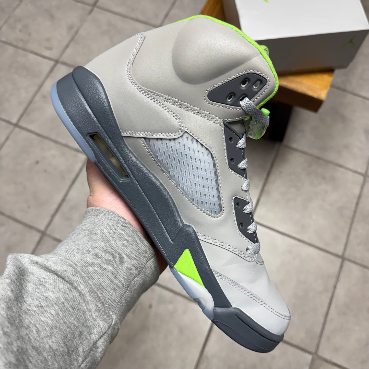 Jordan 5 Green Bean (Worn)