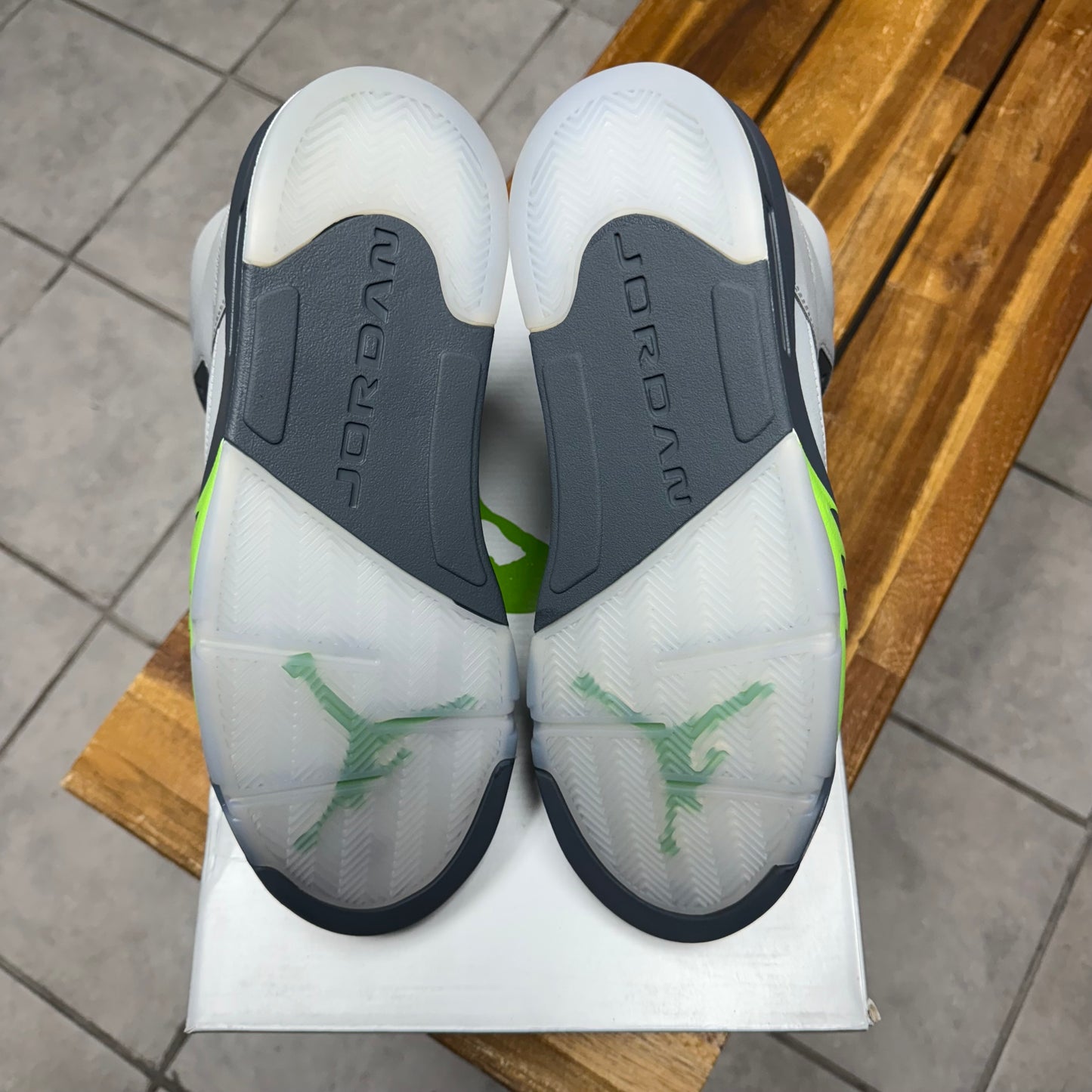 Jordan 5 Green Bean (Worn)