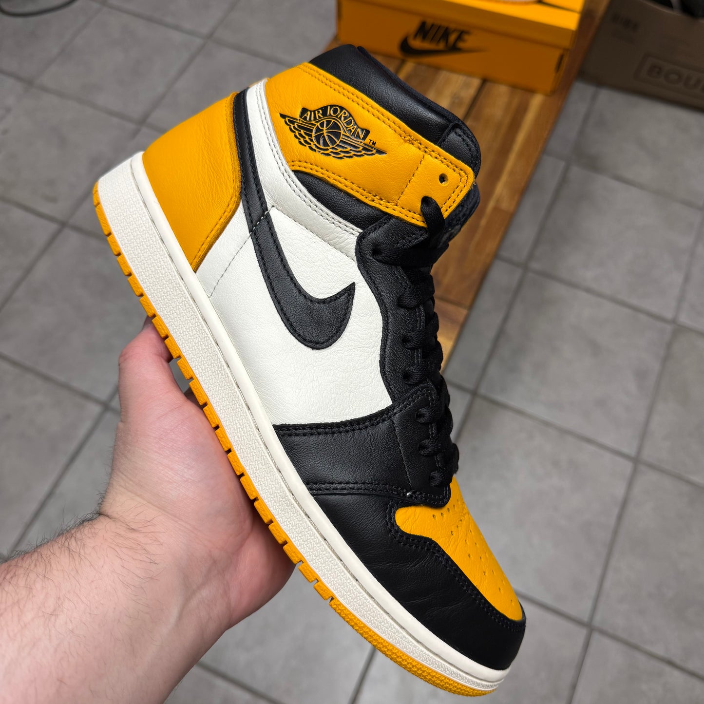 Jordan 1 High OG Yellow Toe (Worn)