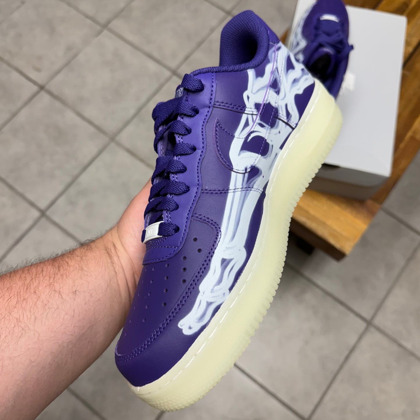 Air Force 1 Purple Skeleton