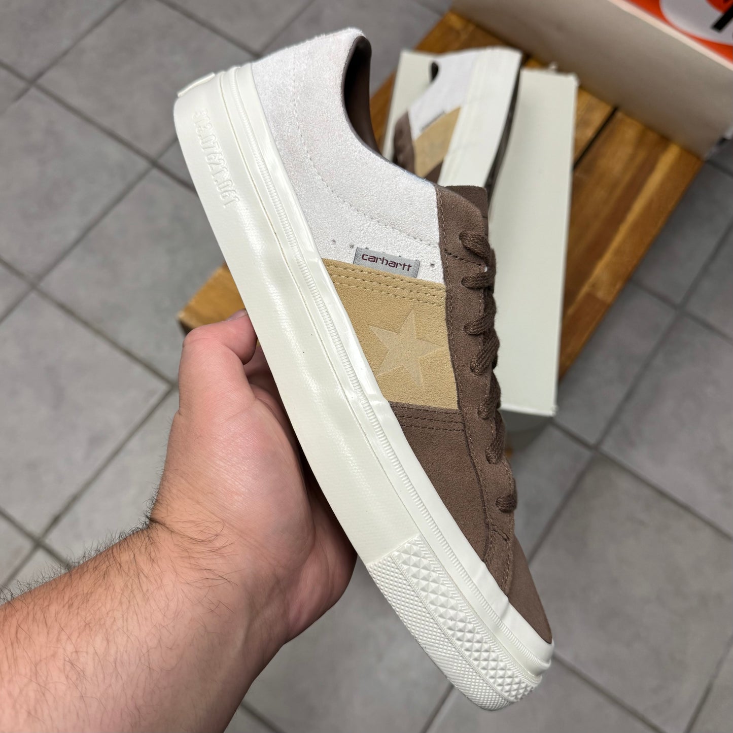 Converse Carhartt WIP x One Star Academy Pro Low Starfish Dark
Earth (Worn)