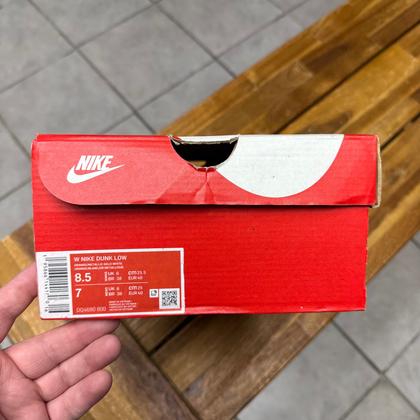 Dunk Low Orange University Gold (Worn)