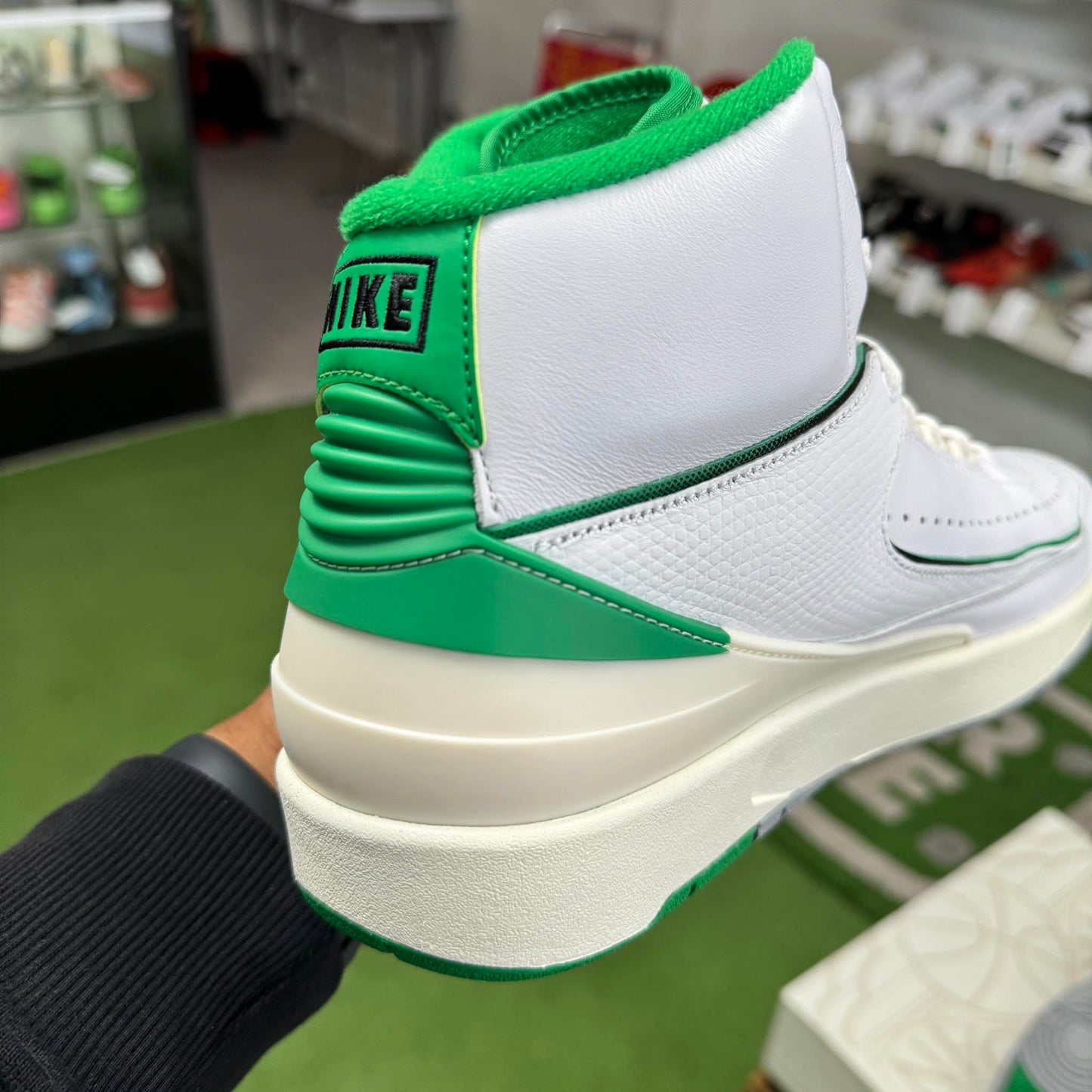 Jordan 2 Lucky Green (Worn)