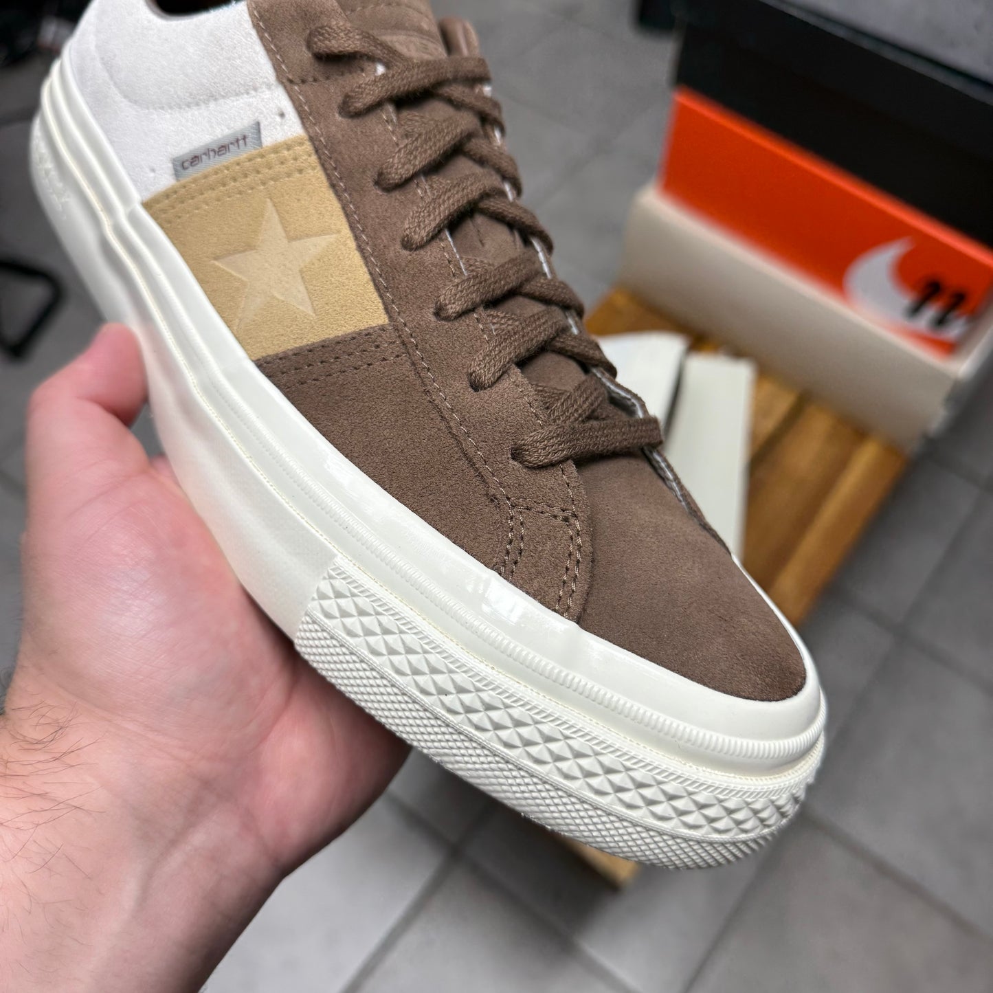 Converse Carhartt WIP x One Star Academy Pro Low Starfish Dark
Earth (Worn)