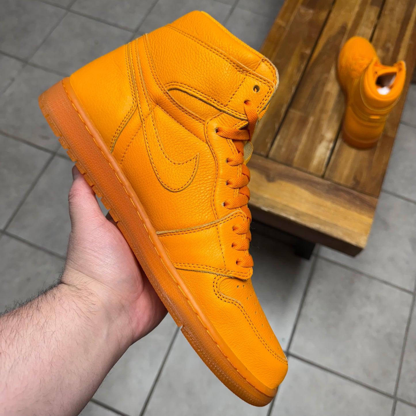 Jordan 1 High OG G8RD Orange Peel (Worn)