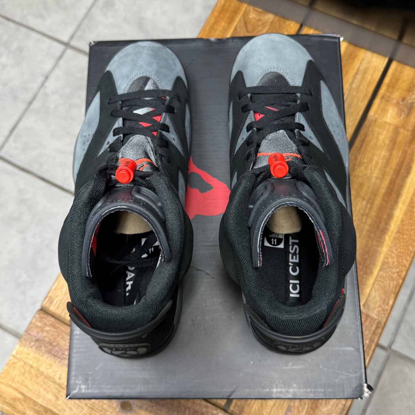 Paris Saint-Germain x Air Jordan 6
Retro Iron Grey