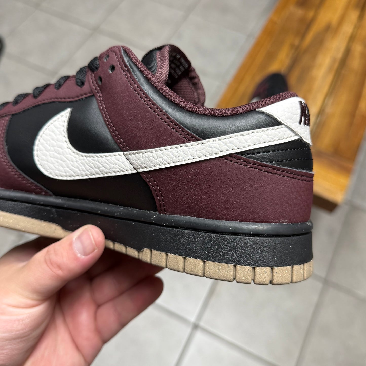 Dunk Low Next Nature ‘Burgundy Crush Black' (Worn)