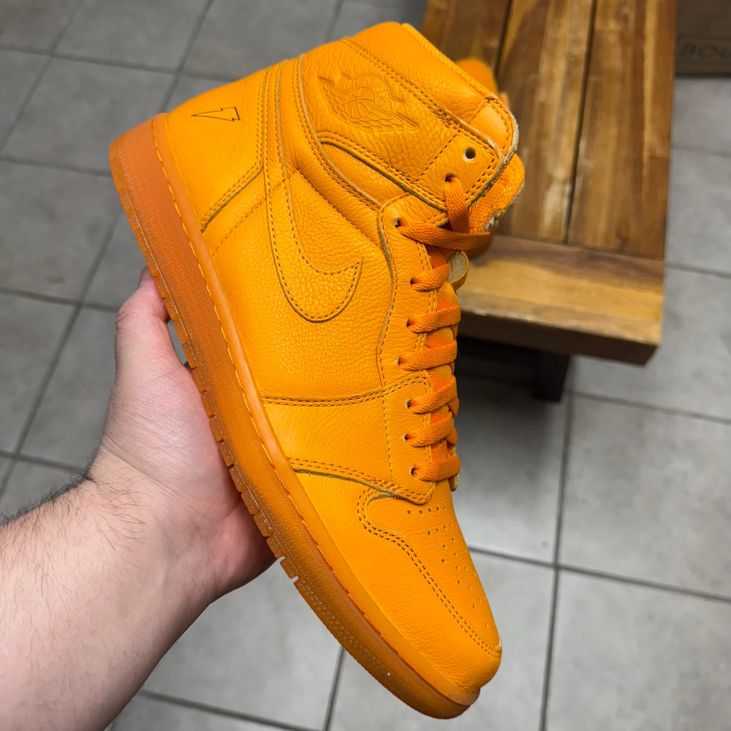 Jordan 1 High OG G8RD Orange Peel (Worn)