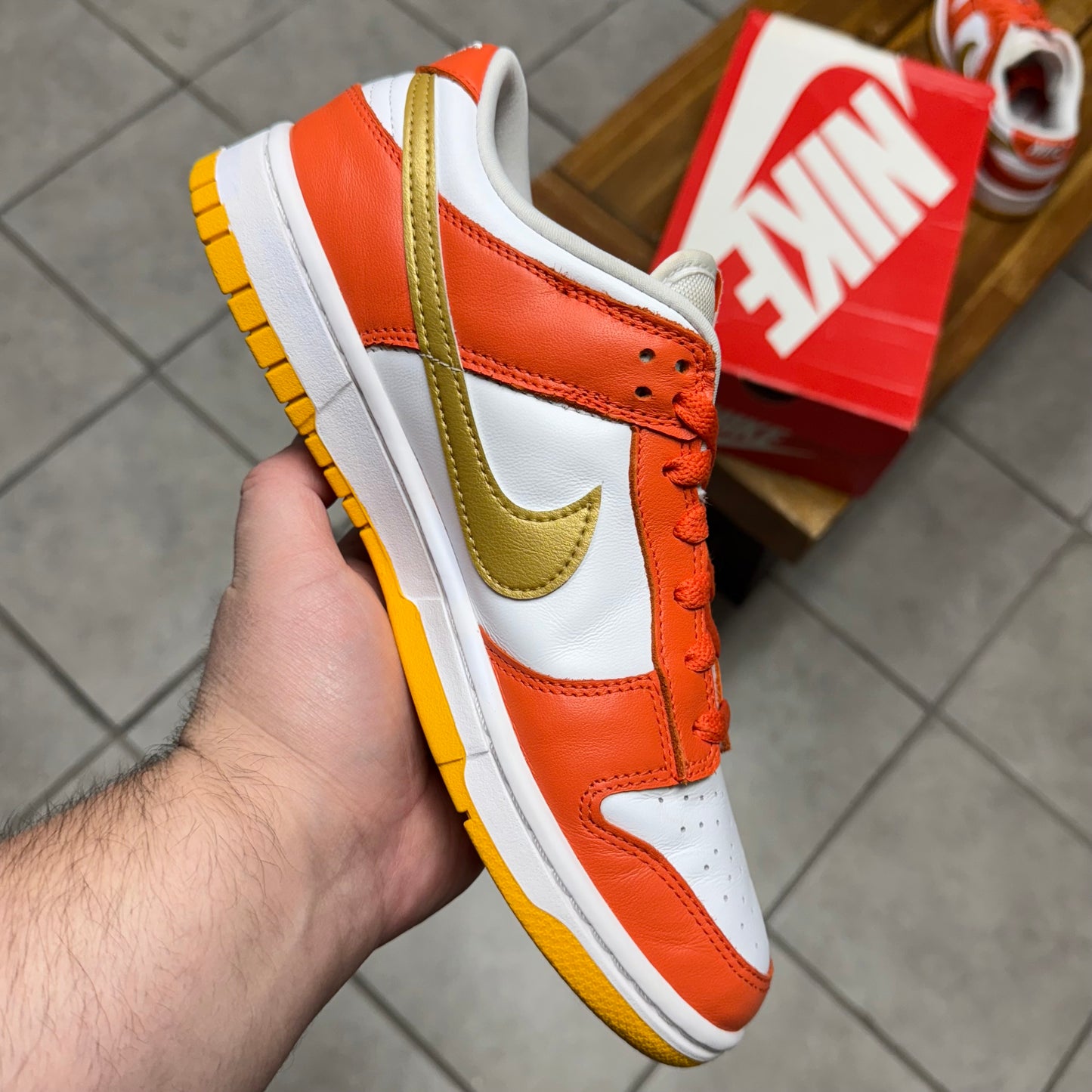 Dunk Low Orange University Gold (Worn)
