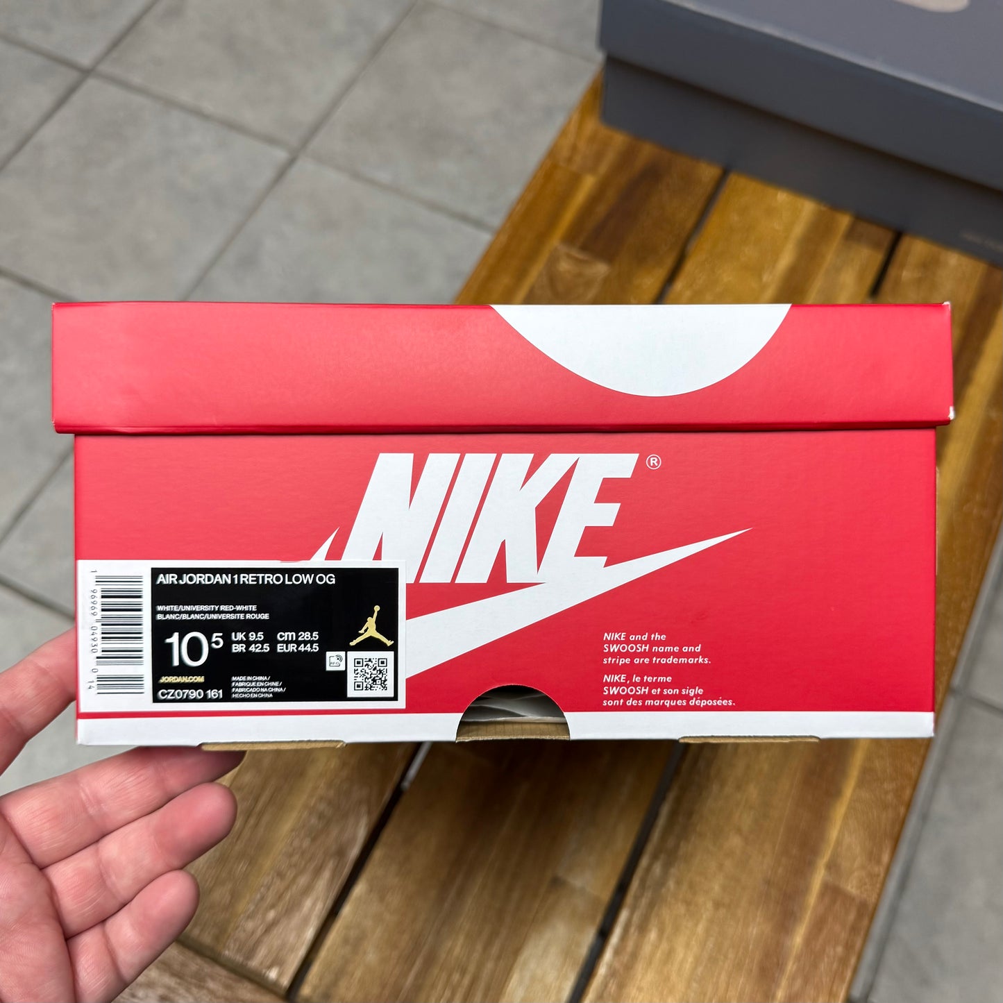 Jordan 1 Low OG University Red (Worn)
