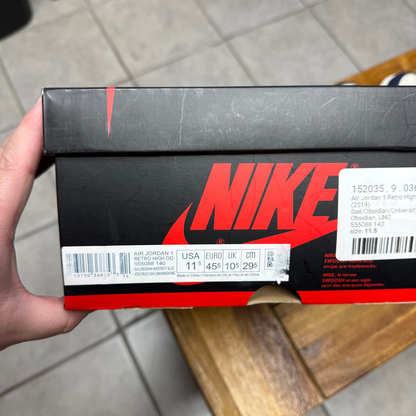 Jordan 1 High OG Obsidian (Worn)