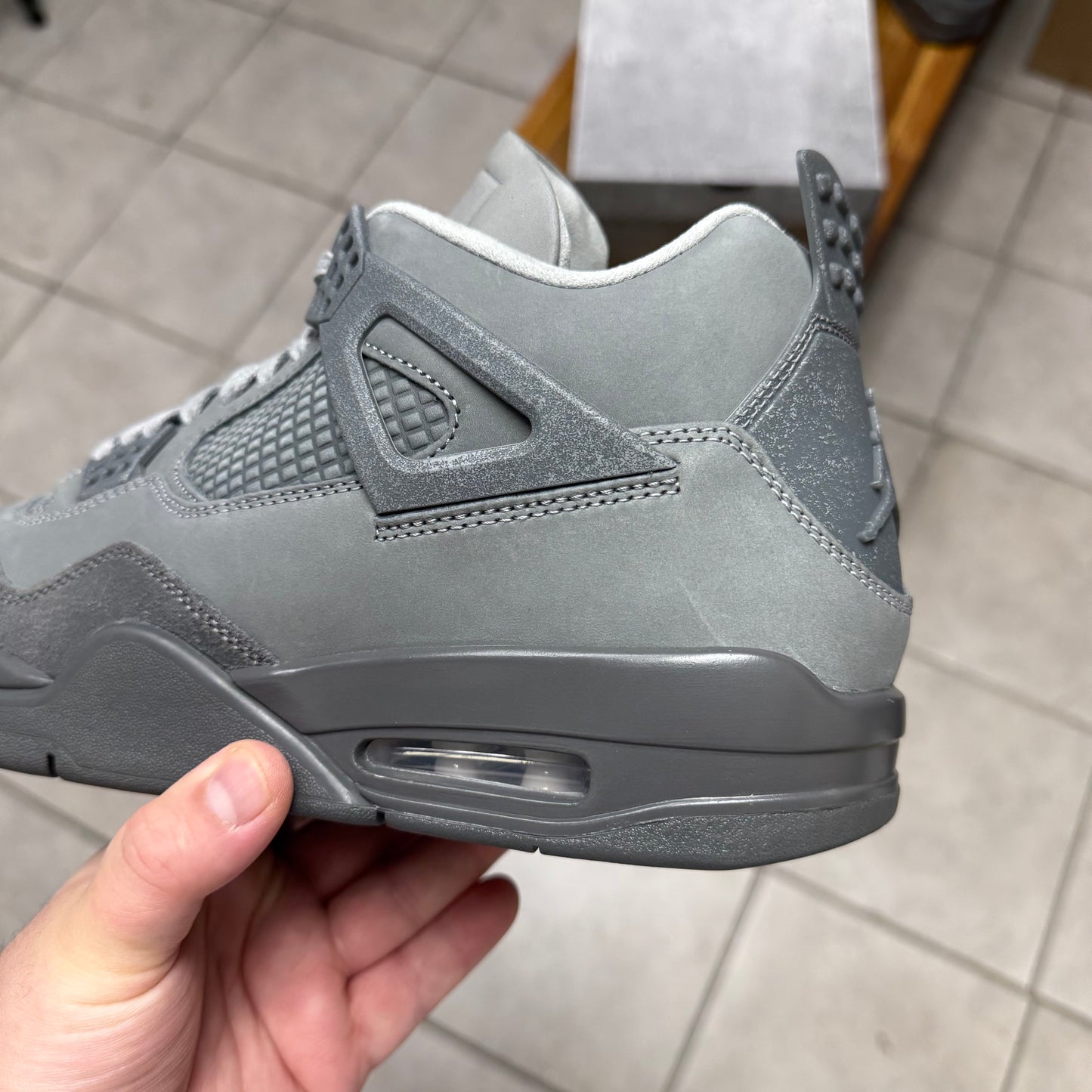 Jordan 4 Wet Cement (Worn)