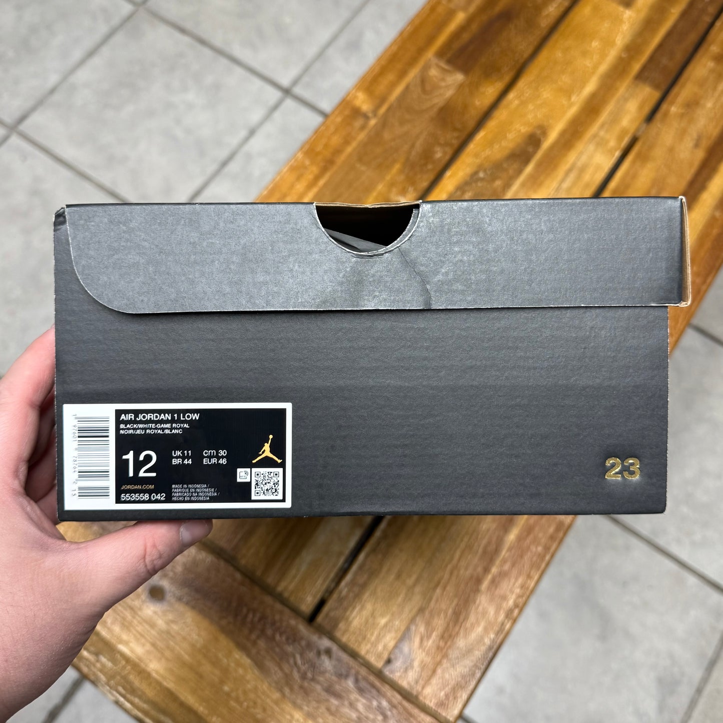 Jordan 1 Low Black Royal Toe