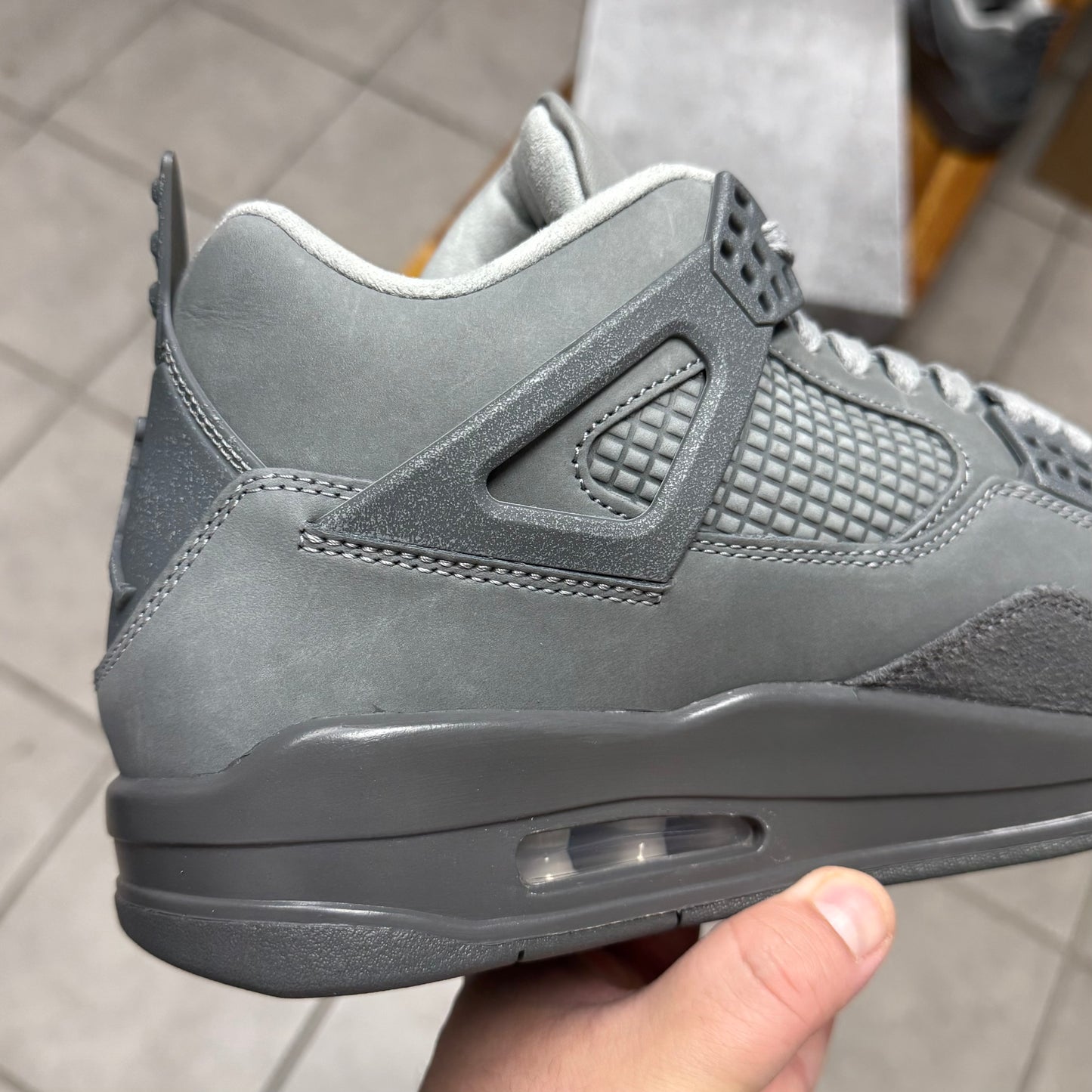 Jordan 4 Wet Cement (Worn)