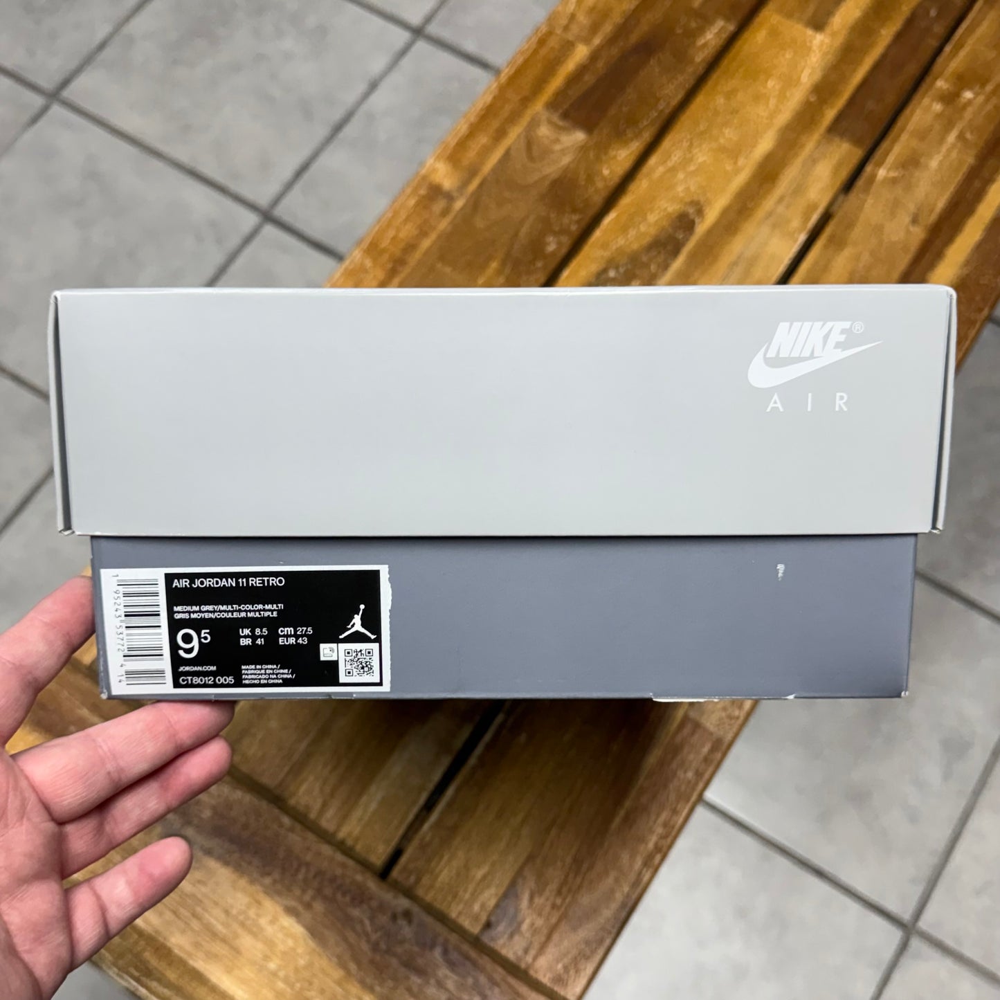 Jordan 11 Cool Grey (Worn)