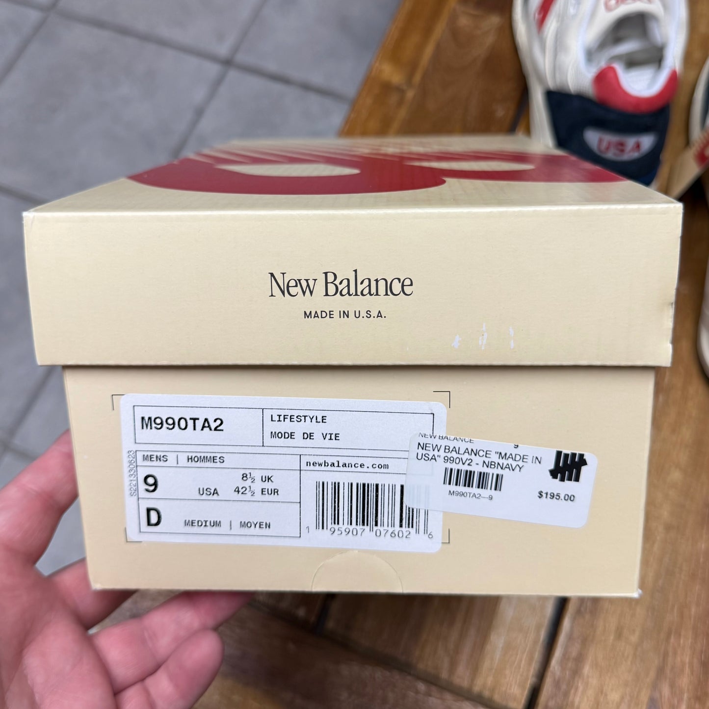 New Balance 990v2 x Teddy Santis ‘Navy Sea Salt’