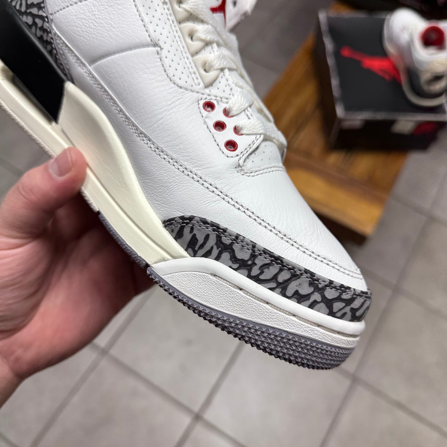 Jordan 3 White Cement Reimagined (Worn)