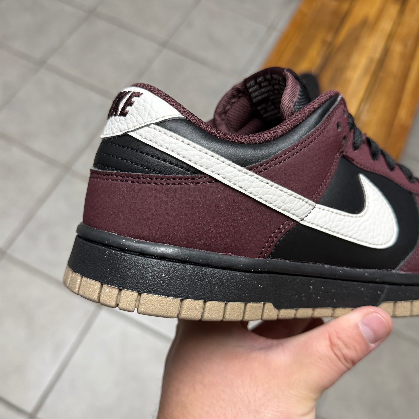 Dunk Low Next Nature ‘Burgundy Crush Black' (Worn)