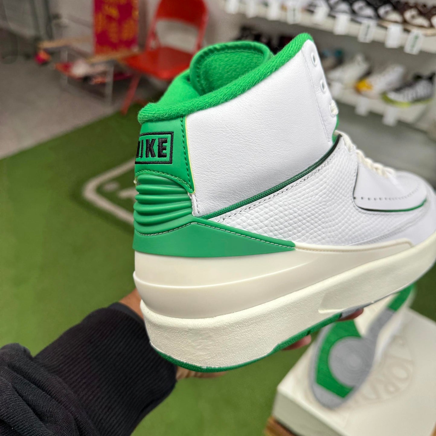 Jordan 2 Lucky Green (Worn)