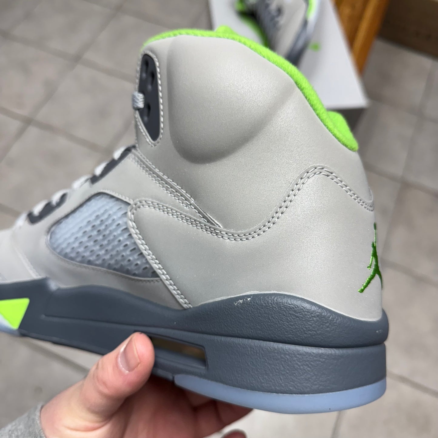 Jordan 5 Green Bean (Worn)