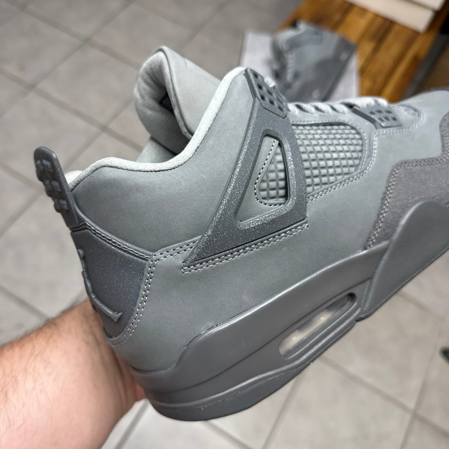 Jordan 4 Wet Cement (Worn)