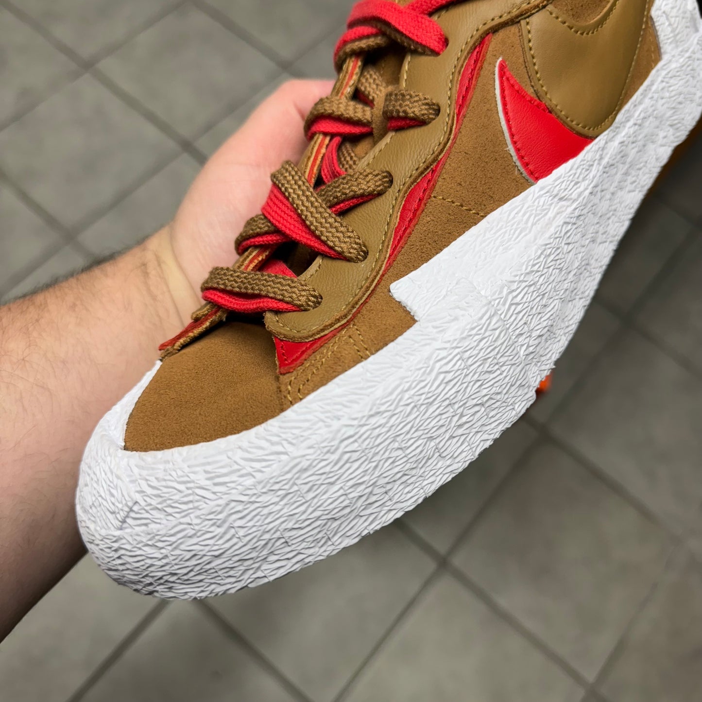 Blazer Low x sacai British Tan (Worn)