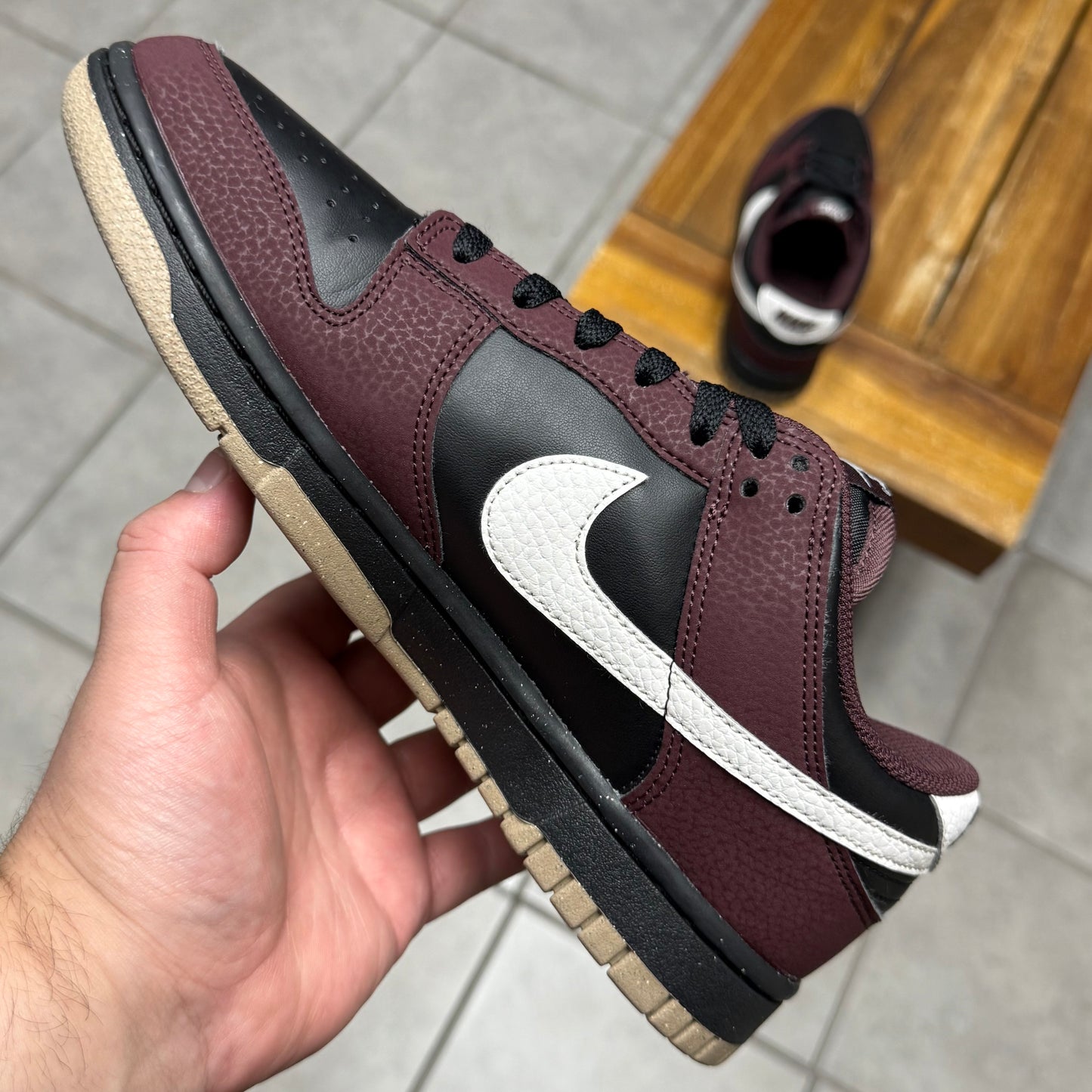 Dunk Low Next Nature ‘Burgundy Crush Black' (Worn)