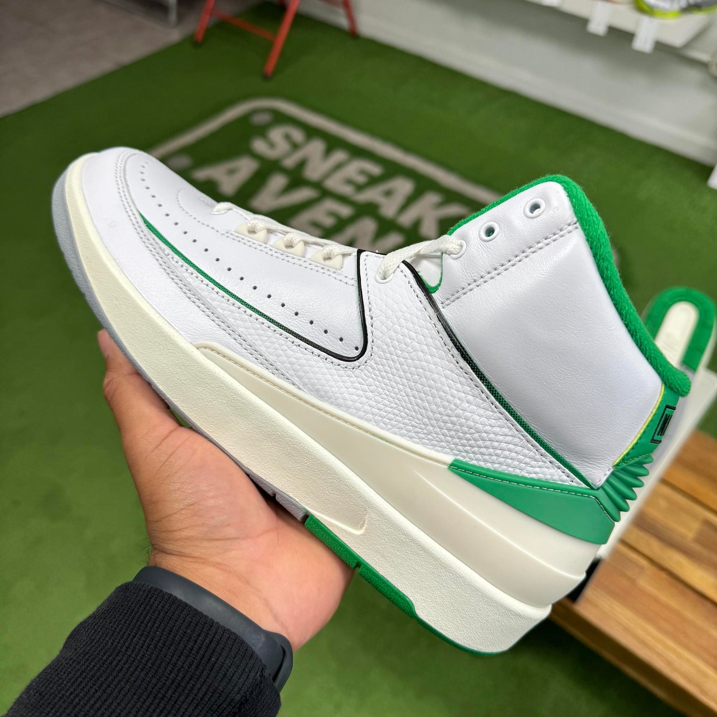 Jordan 2 Lucky Green (Worn)