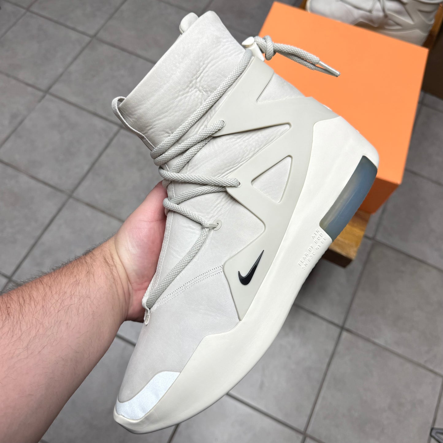 Nike Air Fear Of God 1 Light Bone (Worn)