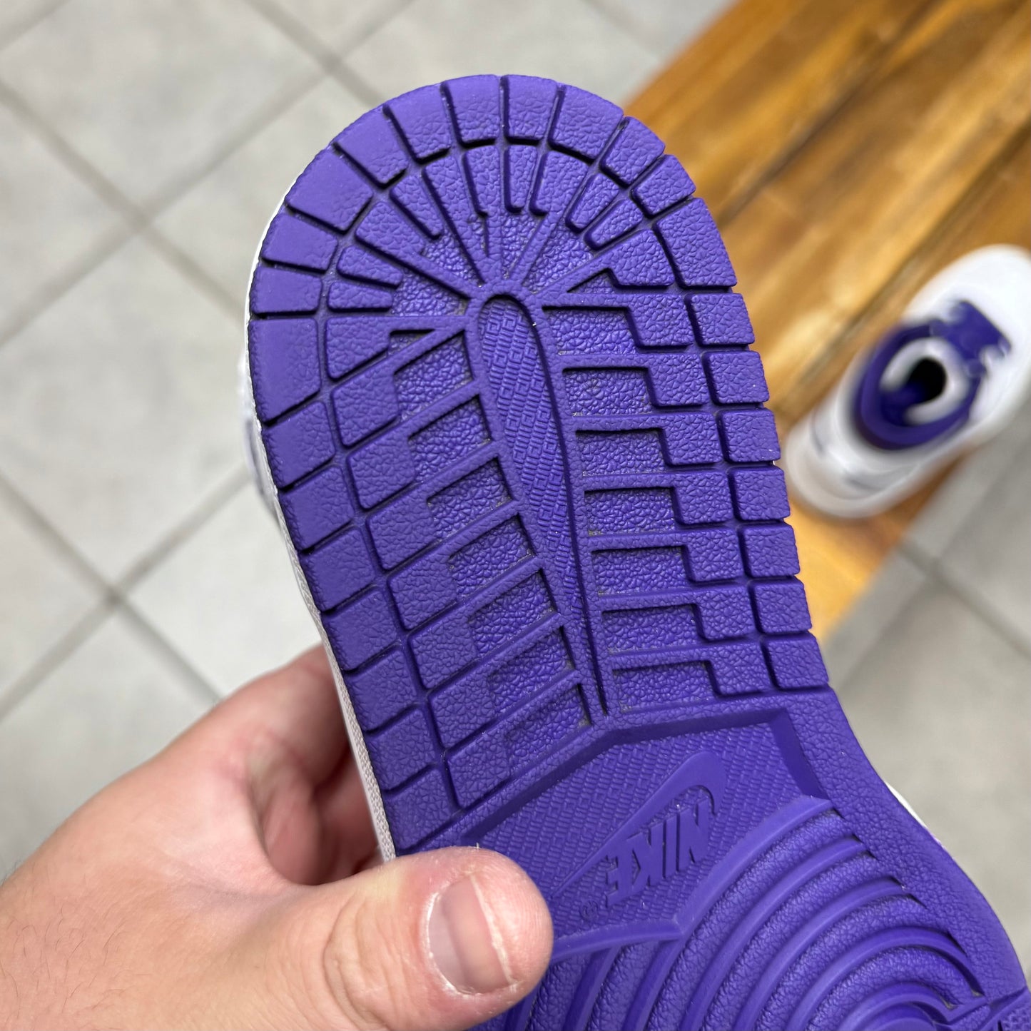 Jordan 1 High OG Court Purple W (Worn)