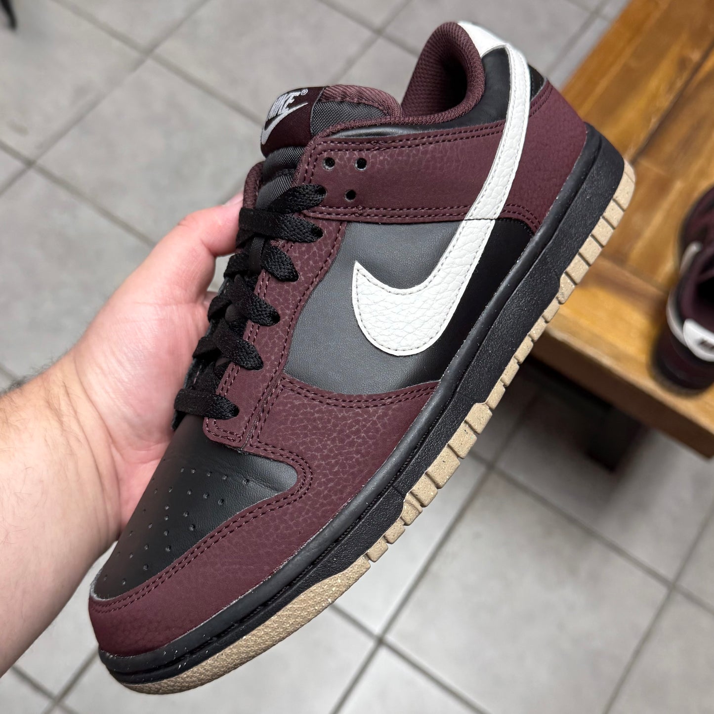 Dunk Low Next Nature ‘Burgundy Crush Black' (Worn)