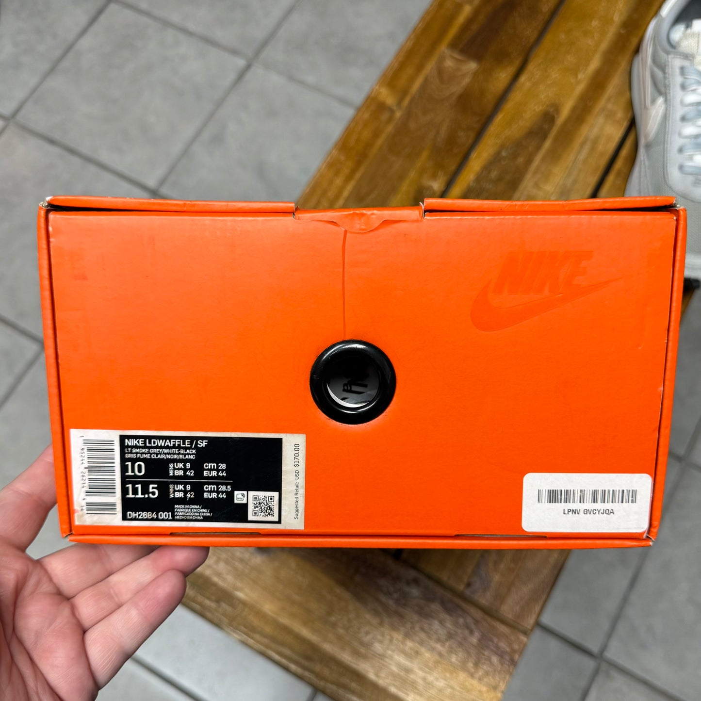 Nike LDV Waffle x Fragment x Sacai Grey (Worn)