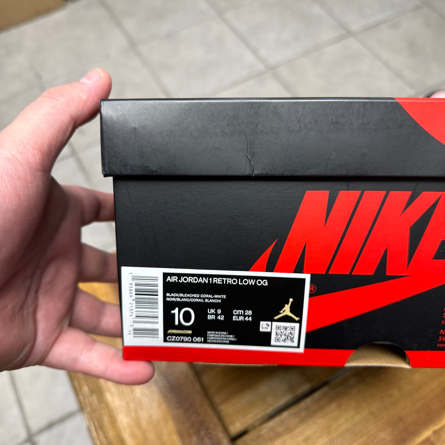 Jordan 1 Low OG Bleached Coral (Worn)