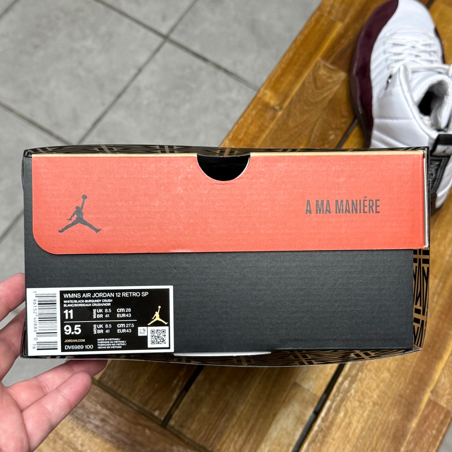 Jordan 12 SP x A Ma Maniére White