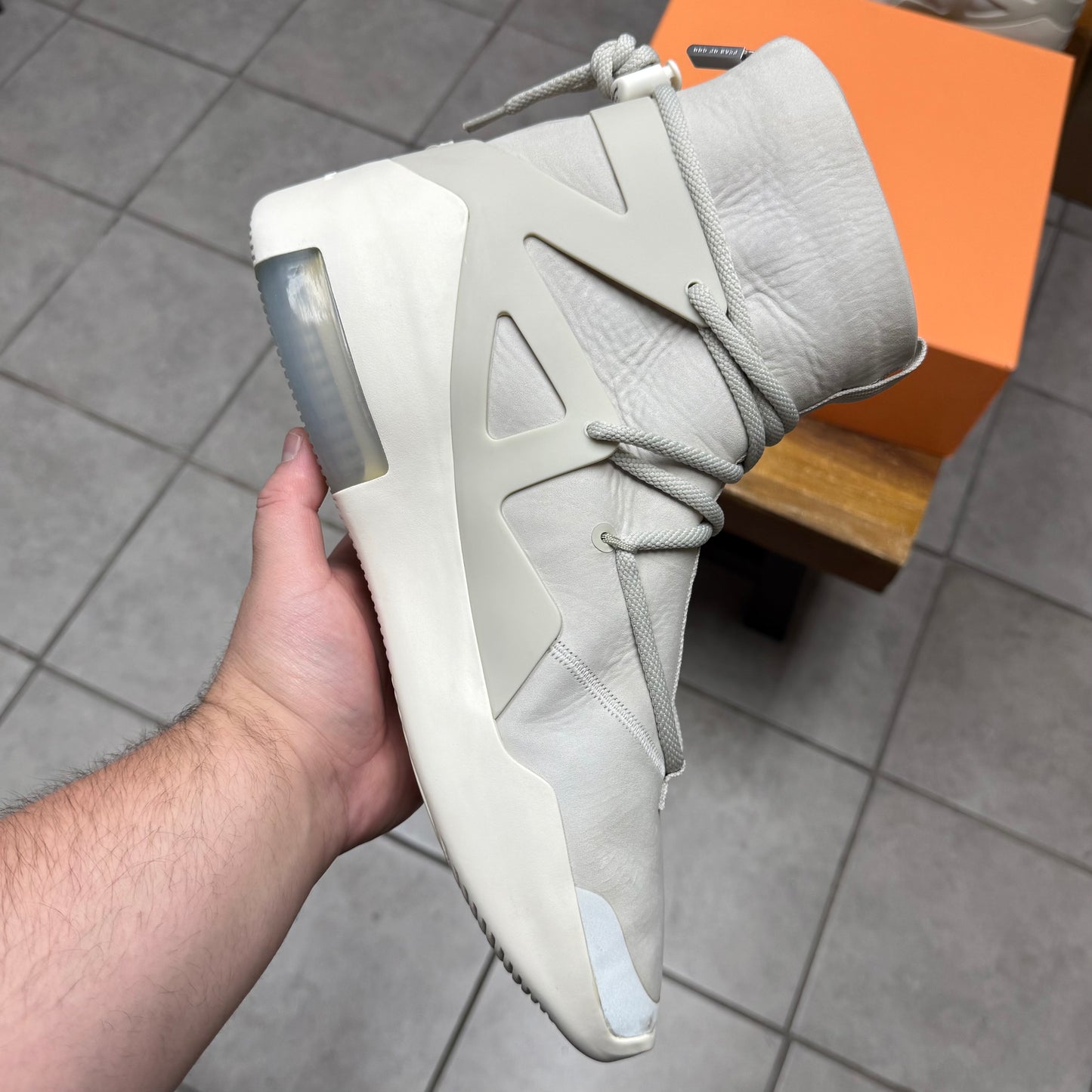 Nike Air Fear Of God 1 Light Bone (Worn)