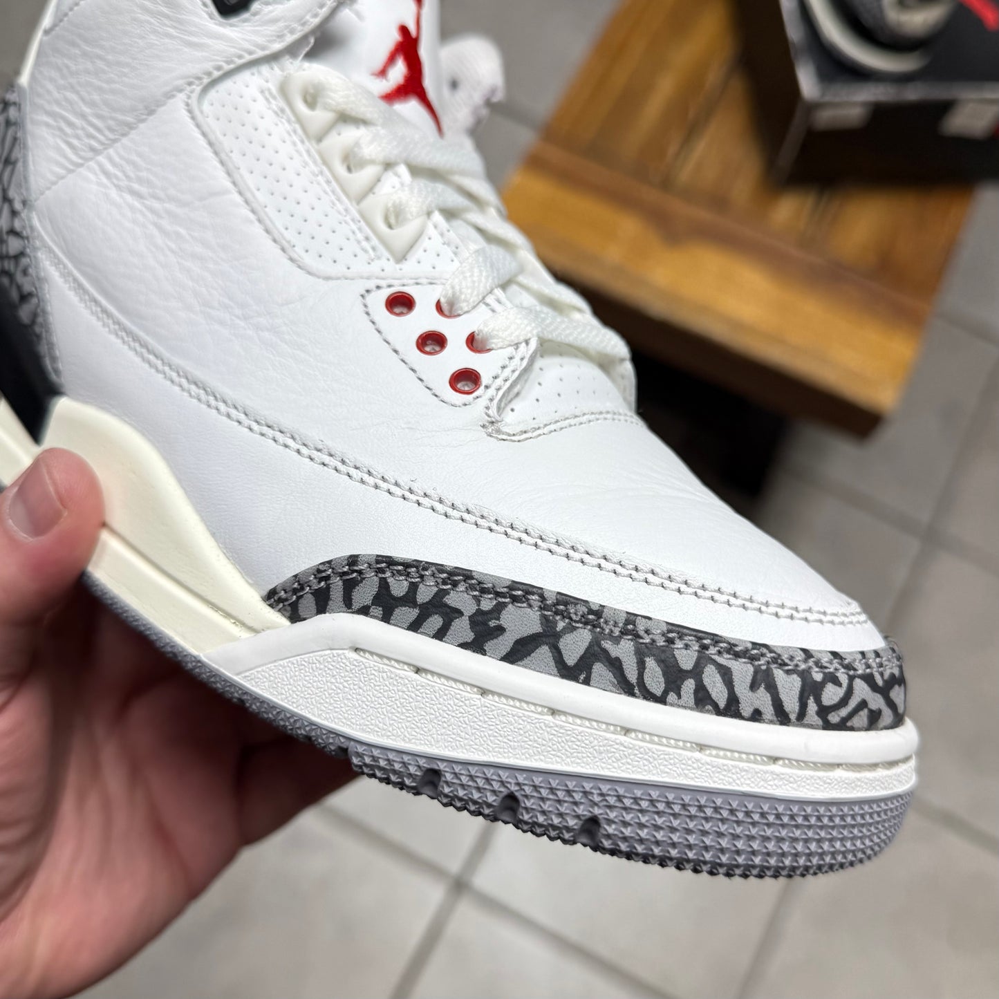 Jordan 3 White Cement Reimagined (Worn)