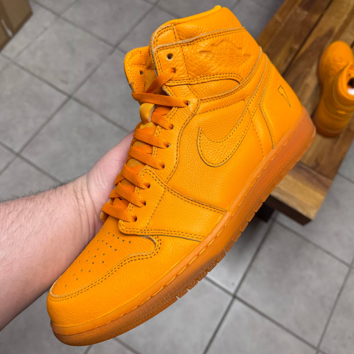 Jordan 1 High OG G8RD Orange Peel (Worn)