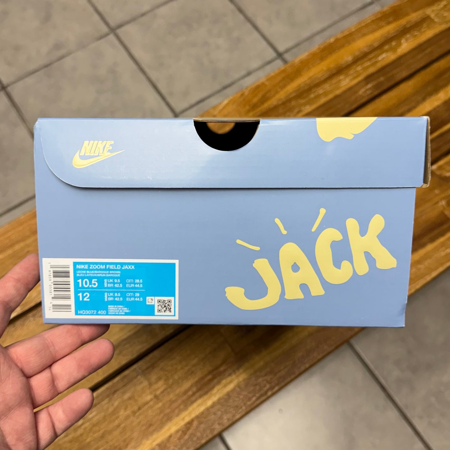 Zoom Field Jaxx x Travis Scott ‘Leche Blue’ (Worn)