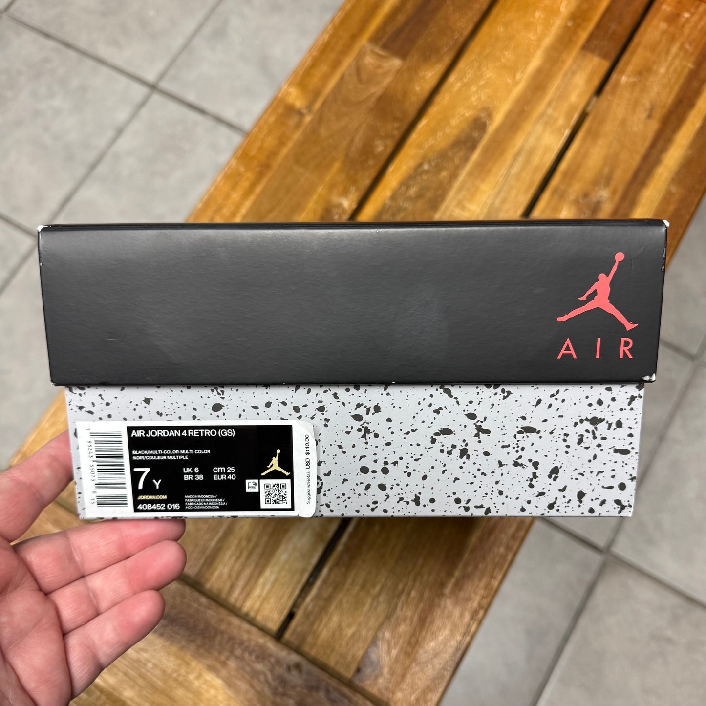 Jordan 4 Retro Red Thunder (Worn)