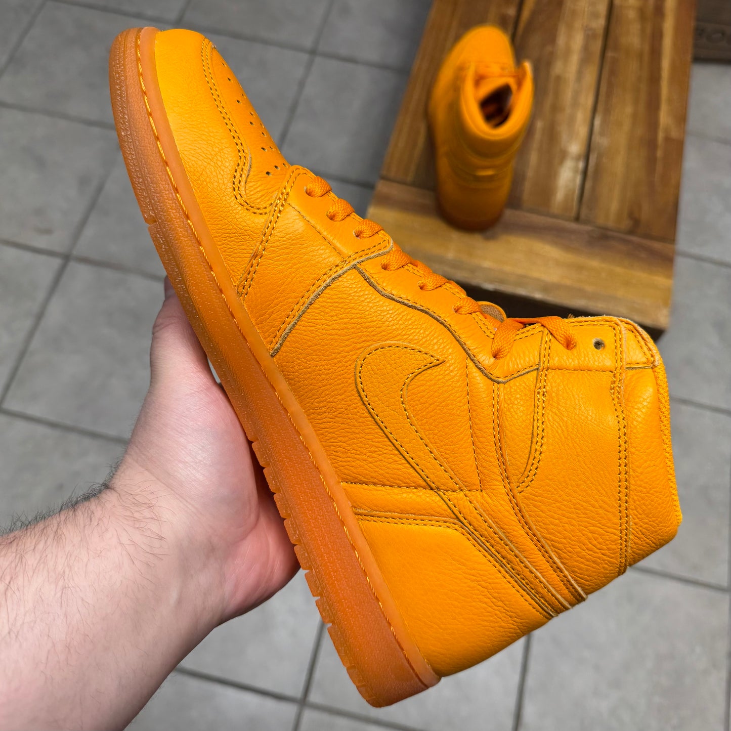 Jordan 1 High OG G8RD Orange Peel (Worn)