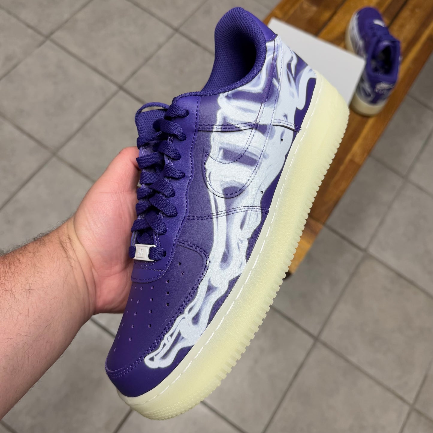 Air Force 1 Purple Skeleton