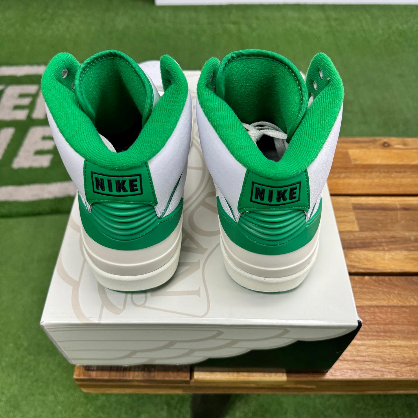 Jordan 2 Lucky Green (Worn)