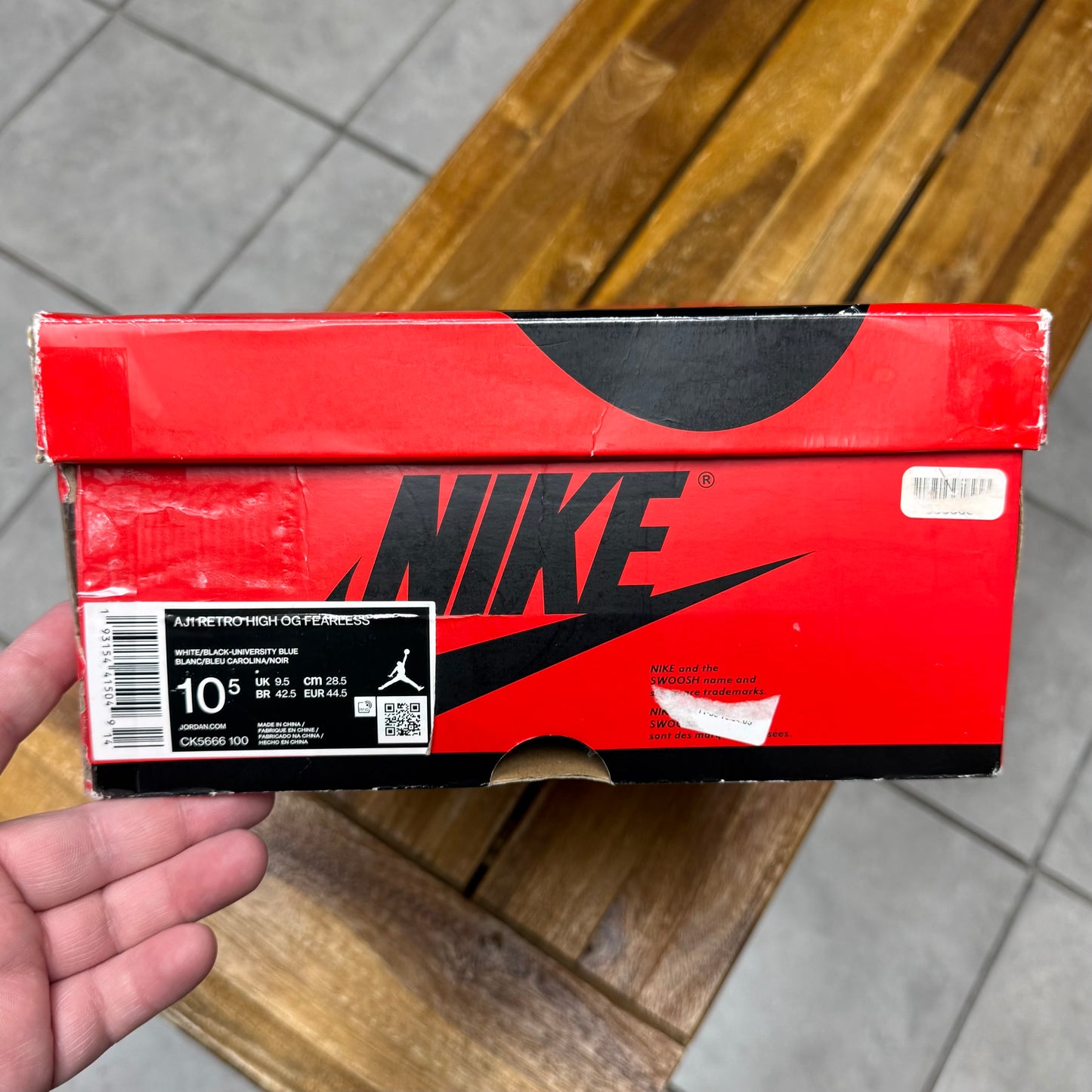 Jordan 1 High OG Fearless (Worn)