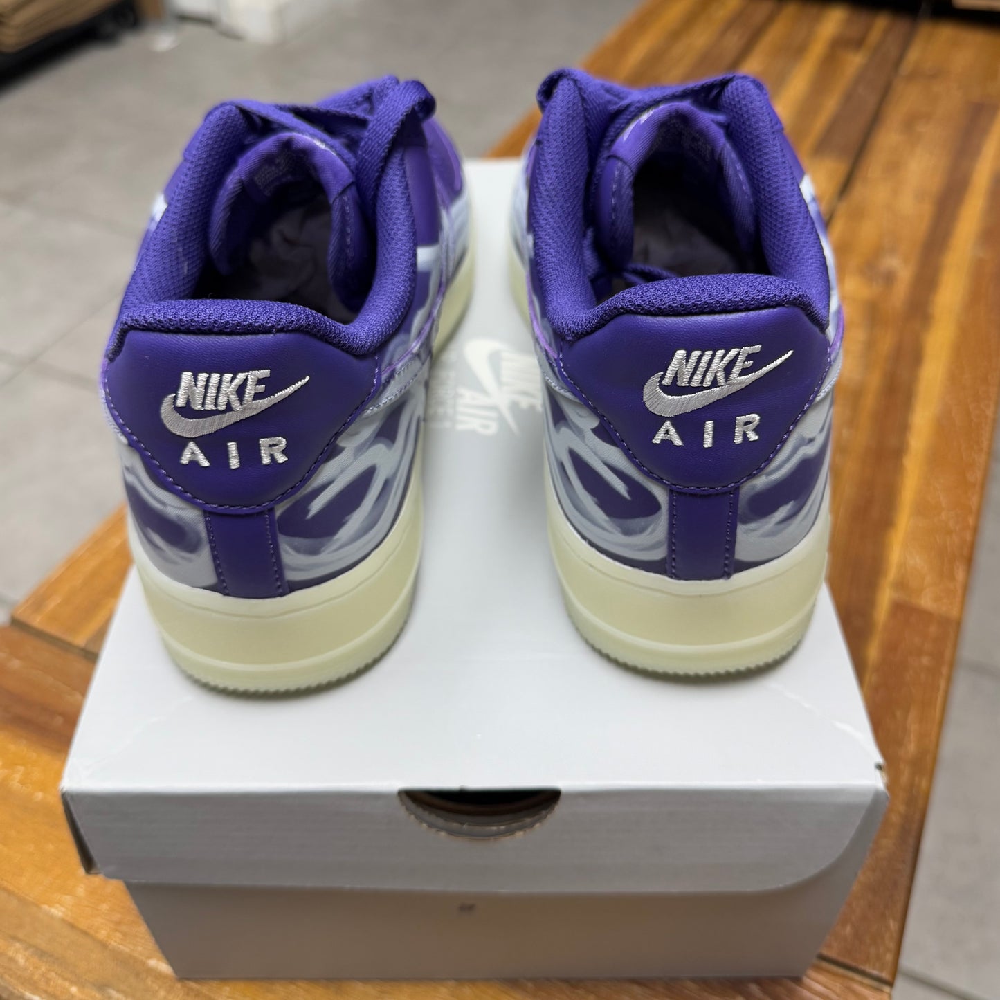 Air Force 1 Purple Skeleton