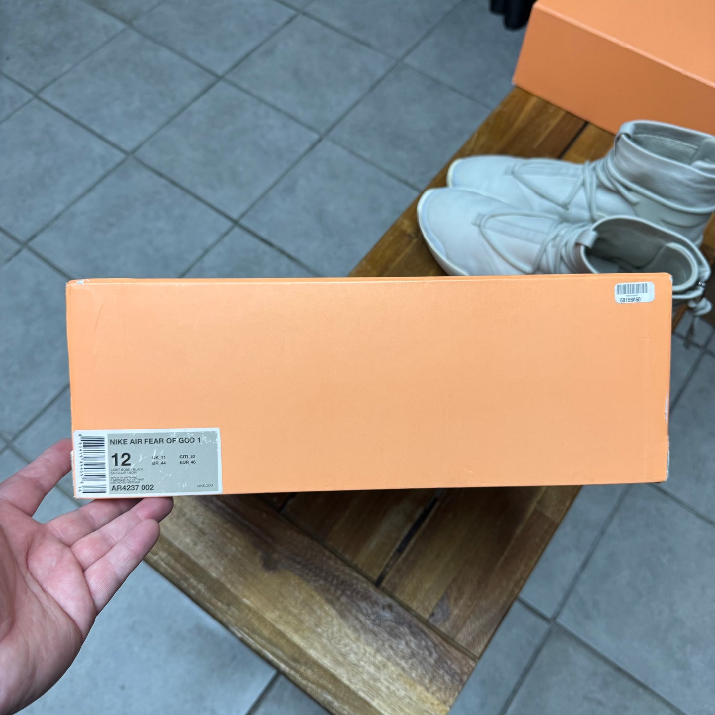 Nike Air Fear Of God 1 Light Bone (Worn)