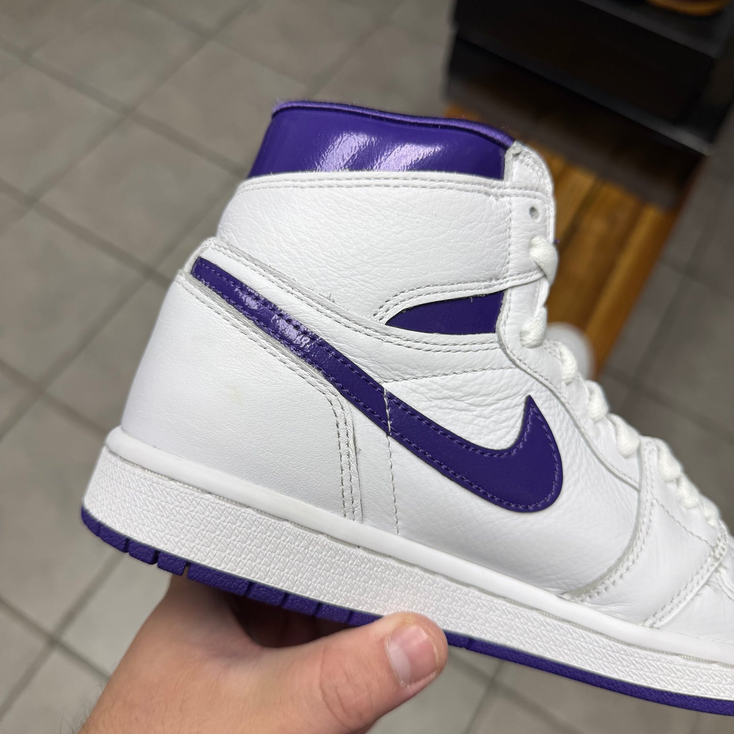 Jordan 1 High OG Court Purple W (Worn)