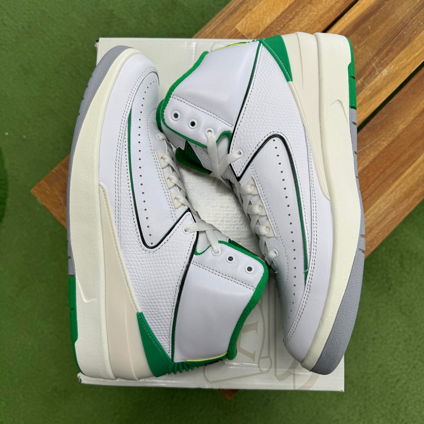 Jordan 2 Lucky Green (Worn)