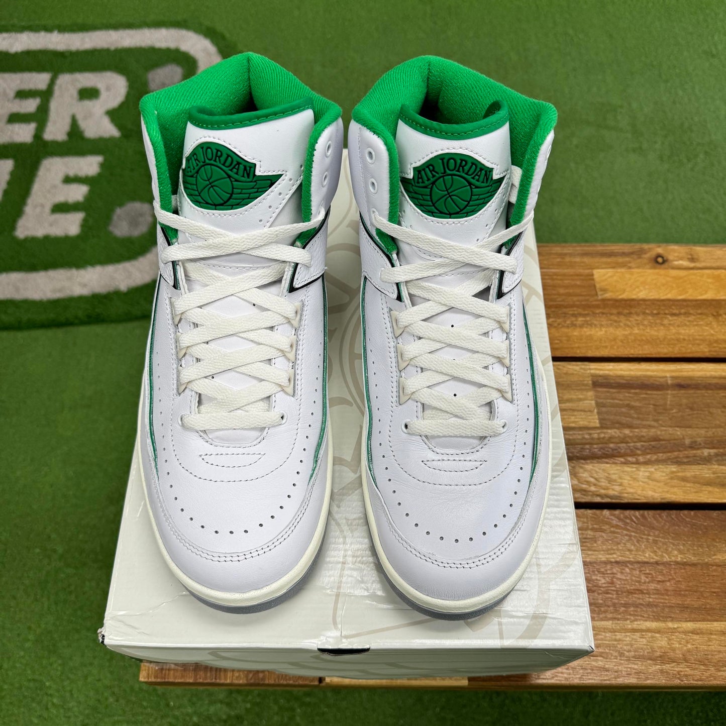 Jordan 2 Lucky Green (Worn)