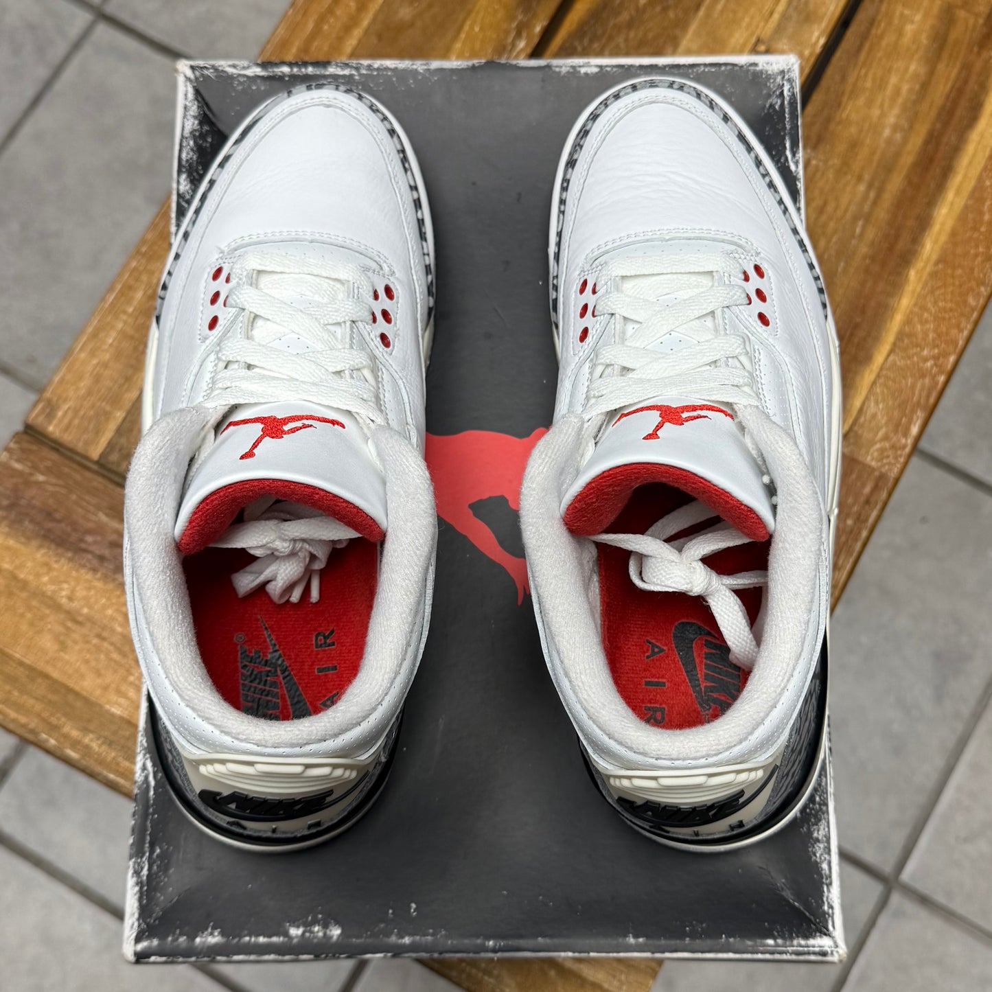Jordan 3 White Cement Reimagined (Worn)