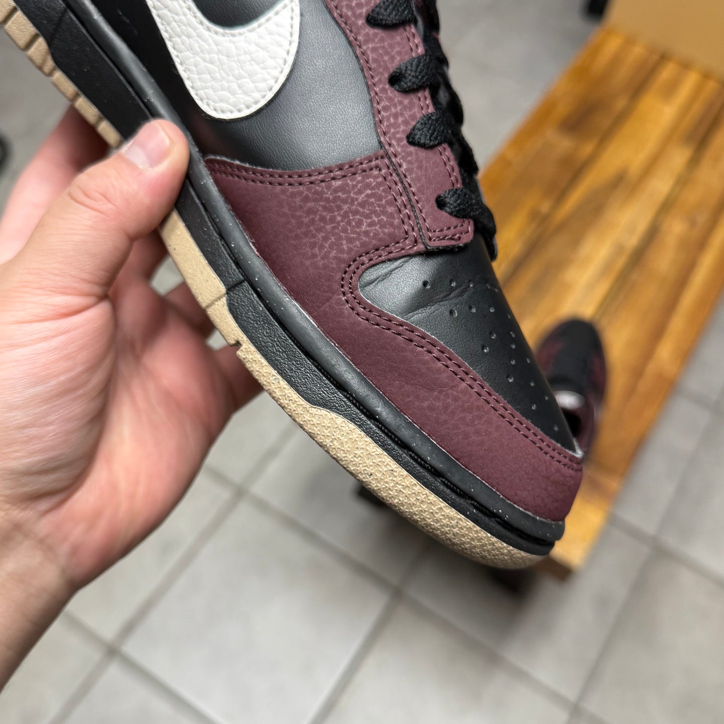 Dunk Low Next Nature ‘Burgundy Crush Black' (Worn)